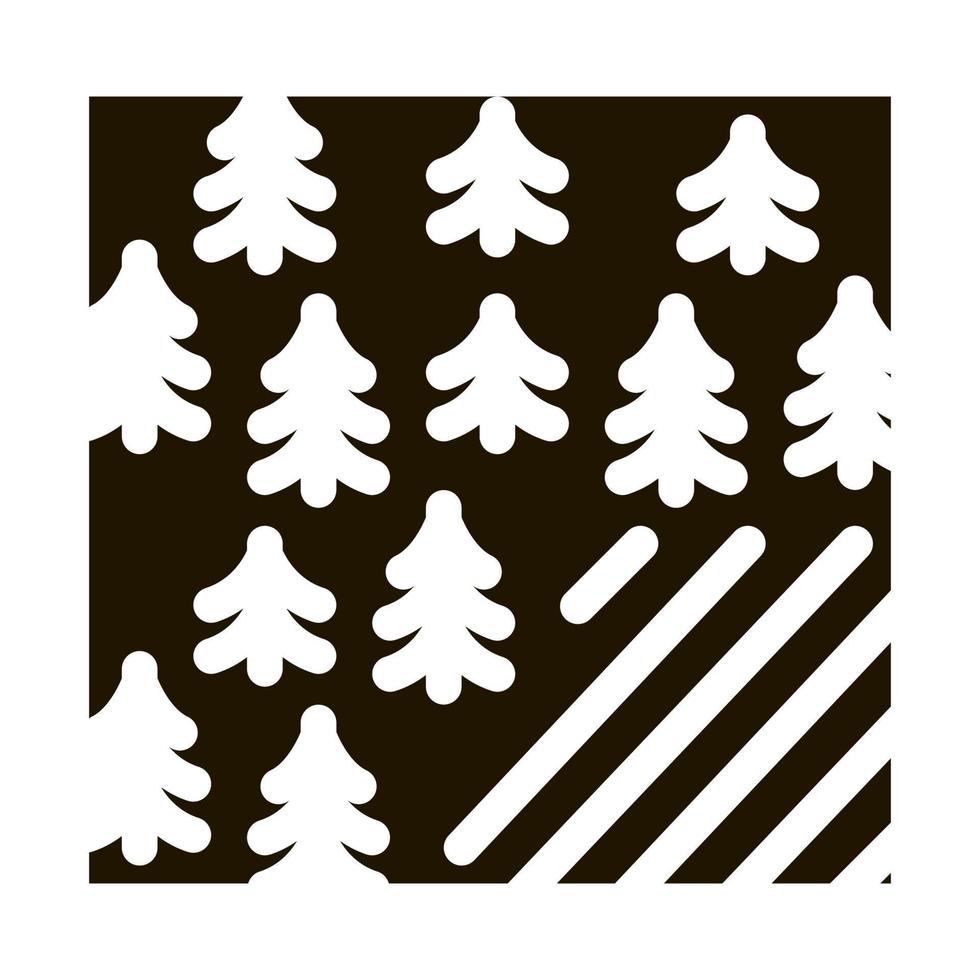deforestation problem icon Vector Glyph Illustration