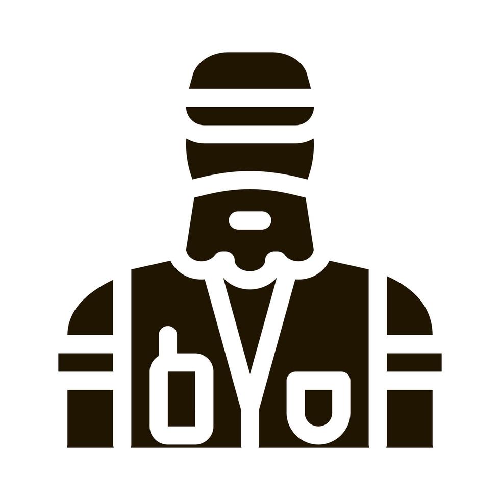 forester man icon Vector Glyph Illustration