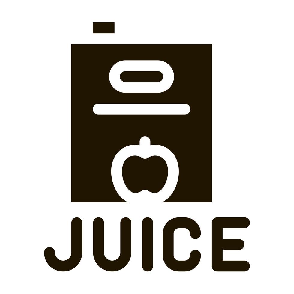juice product package icon Vector Glyph Illustration