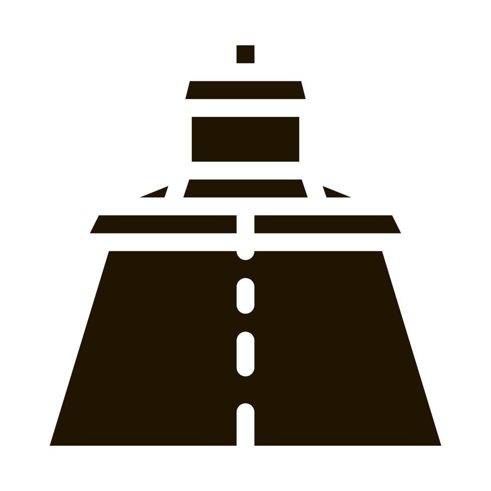 road repair paver machine icon Vector Glyph Illustration