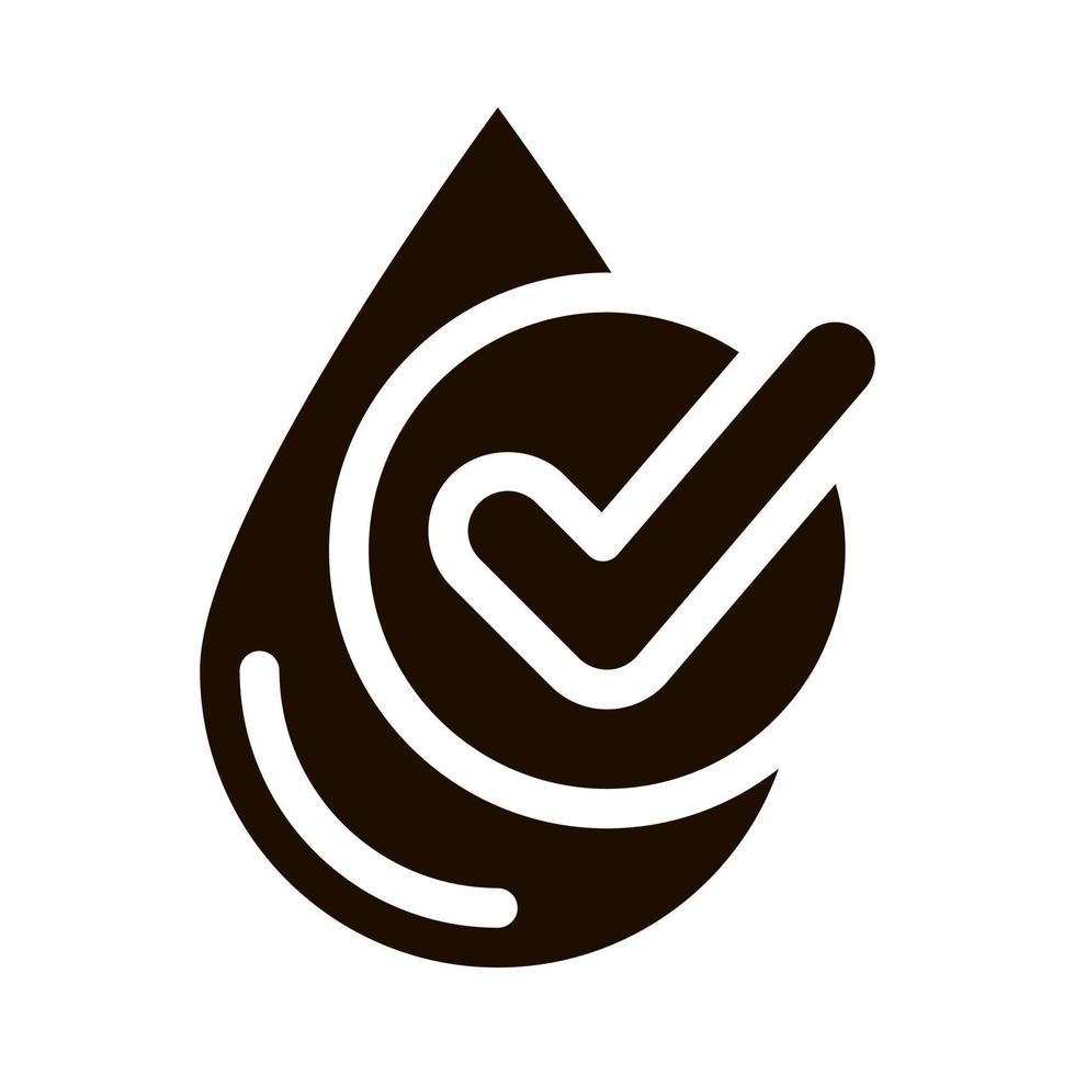 Healthy Water Drop Vector Sign Icon