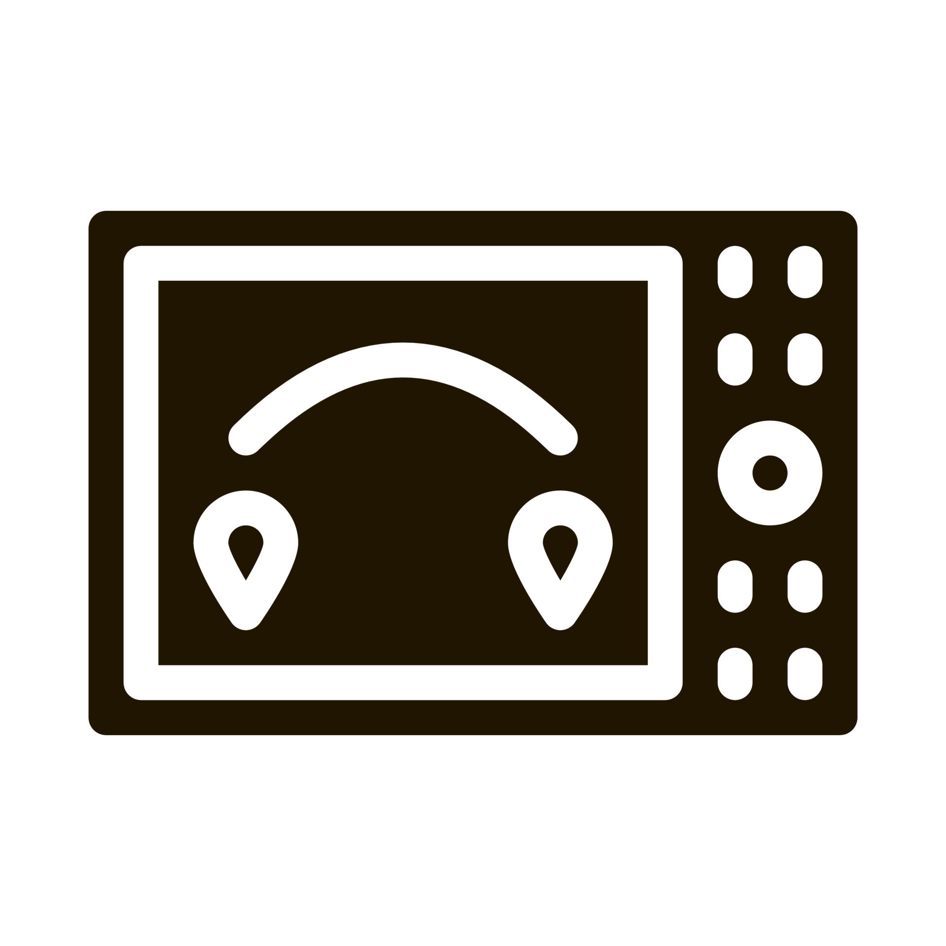 air navigation electronic device icon Vector Glyph Illustration