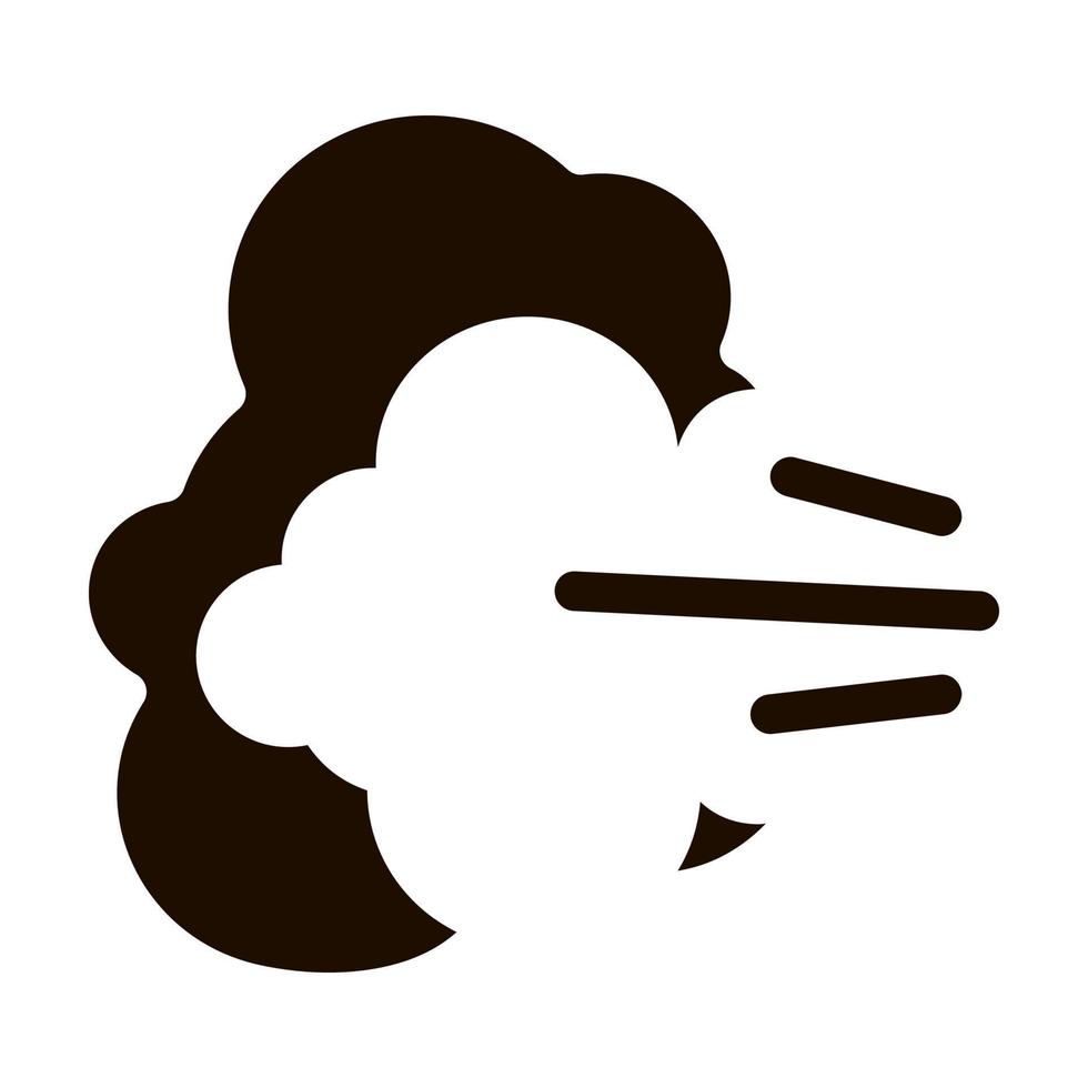 Windiness Gaz Symptomp Of Pregancy glyph icon vector