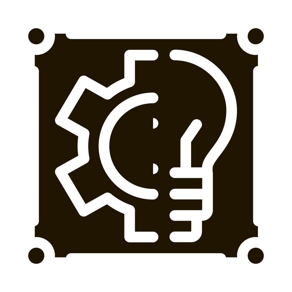 working idea icon Vector Glyph Illustration