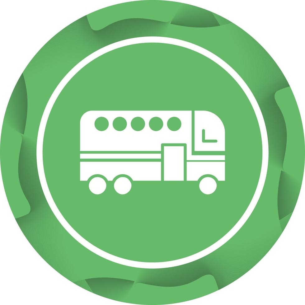 Beautiful Bus Vector Glyph Icon