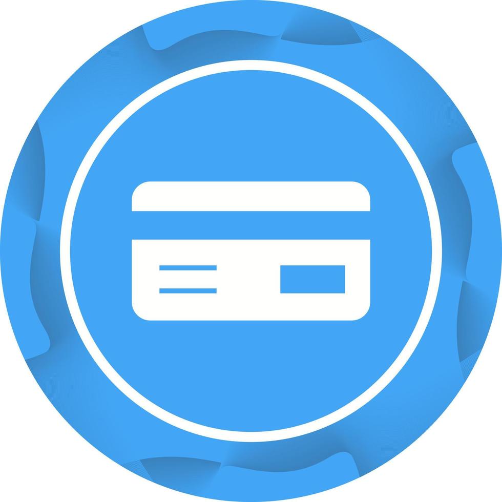 Beautiful ATM card Vector Glyph Icon