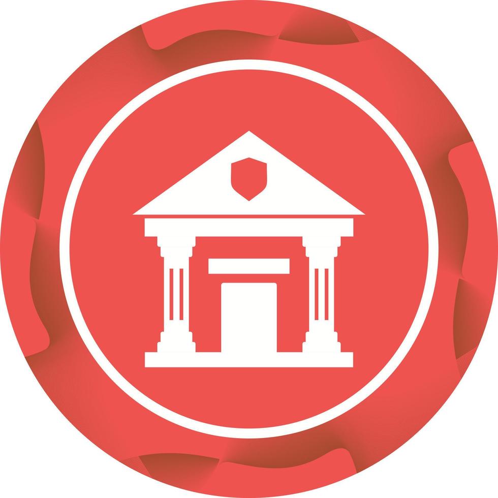 Beautiful Bank Vector Glyph Icon