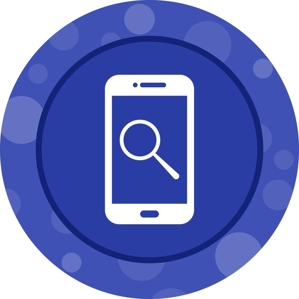 Unique Search Vector Glyph Icon