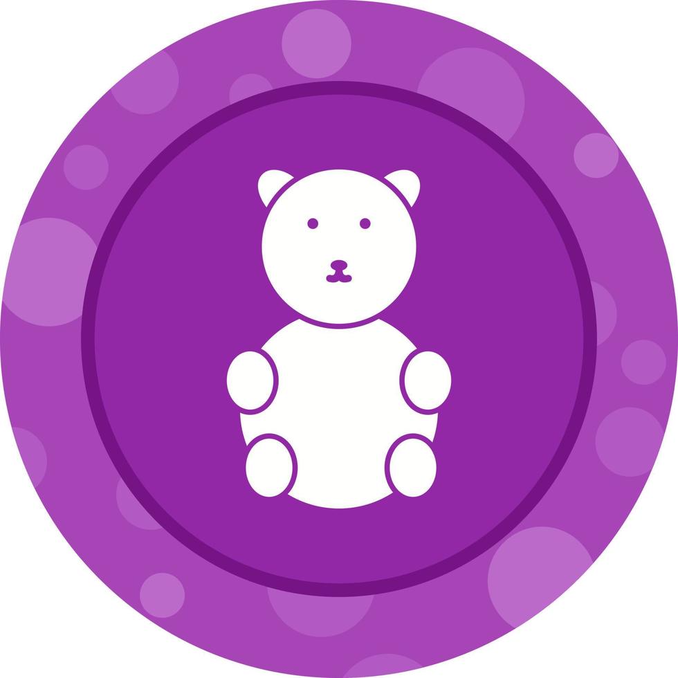 Unique Bear Vector Glyph Icon