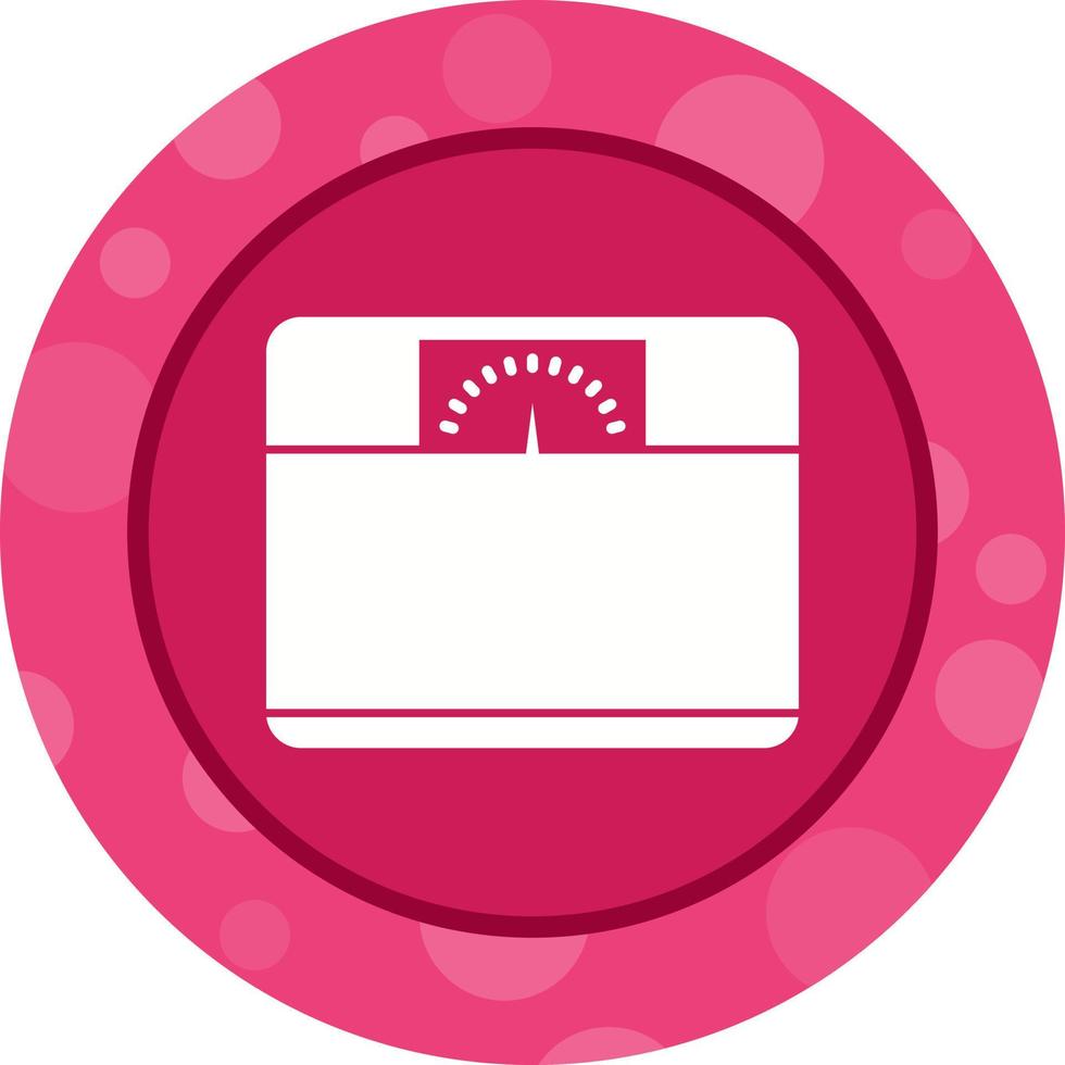 Unique Weighing Machine Vector Glyph Icon