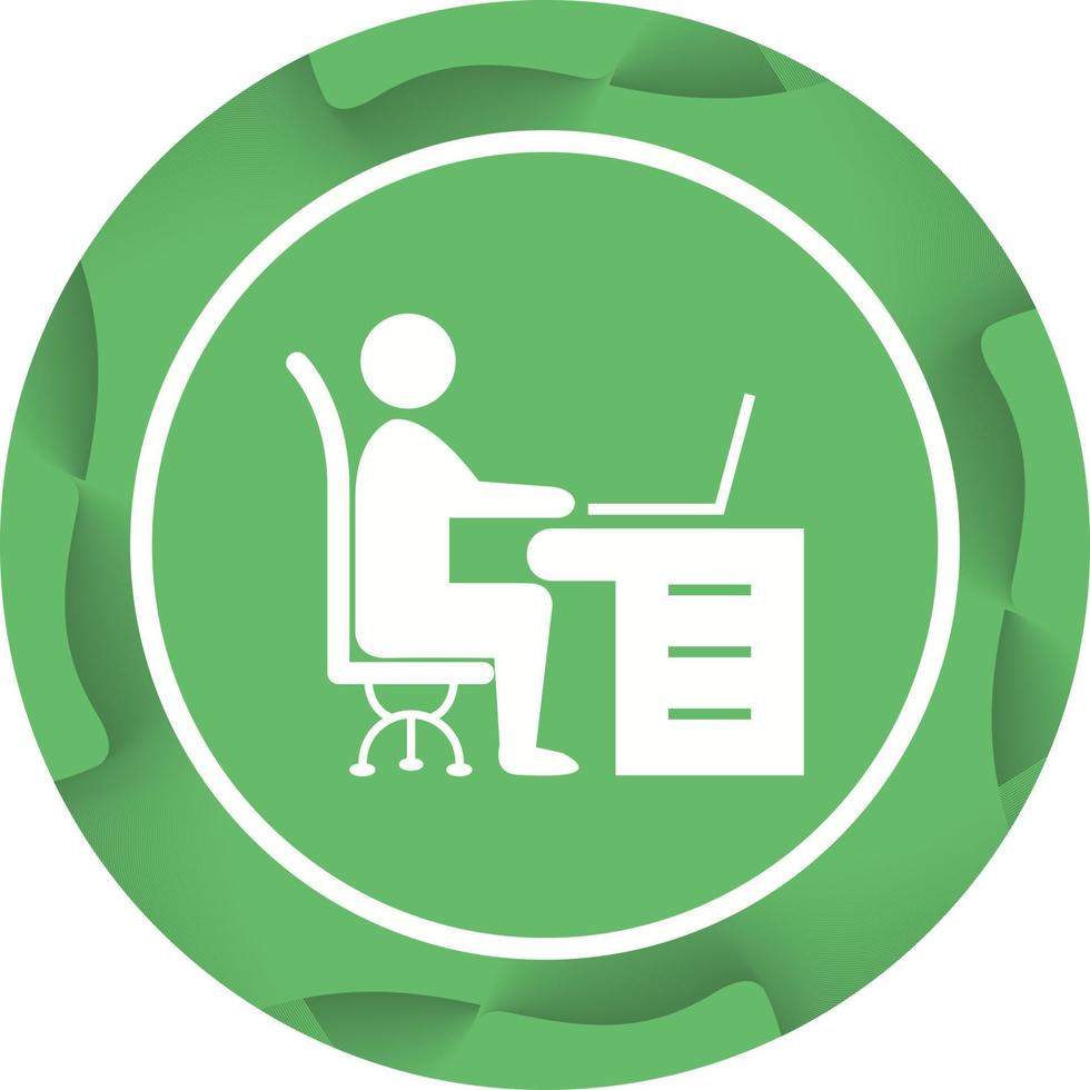 Beautiful Workplace Vector Glyph icon