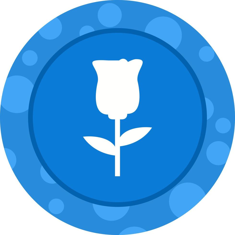 Unique Roses Vector Glyph Icon