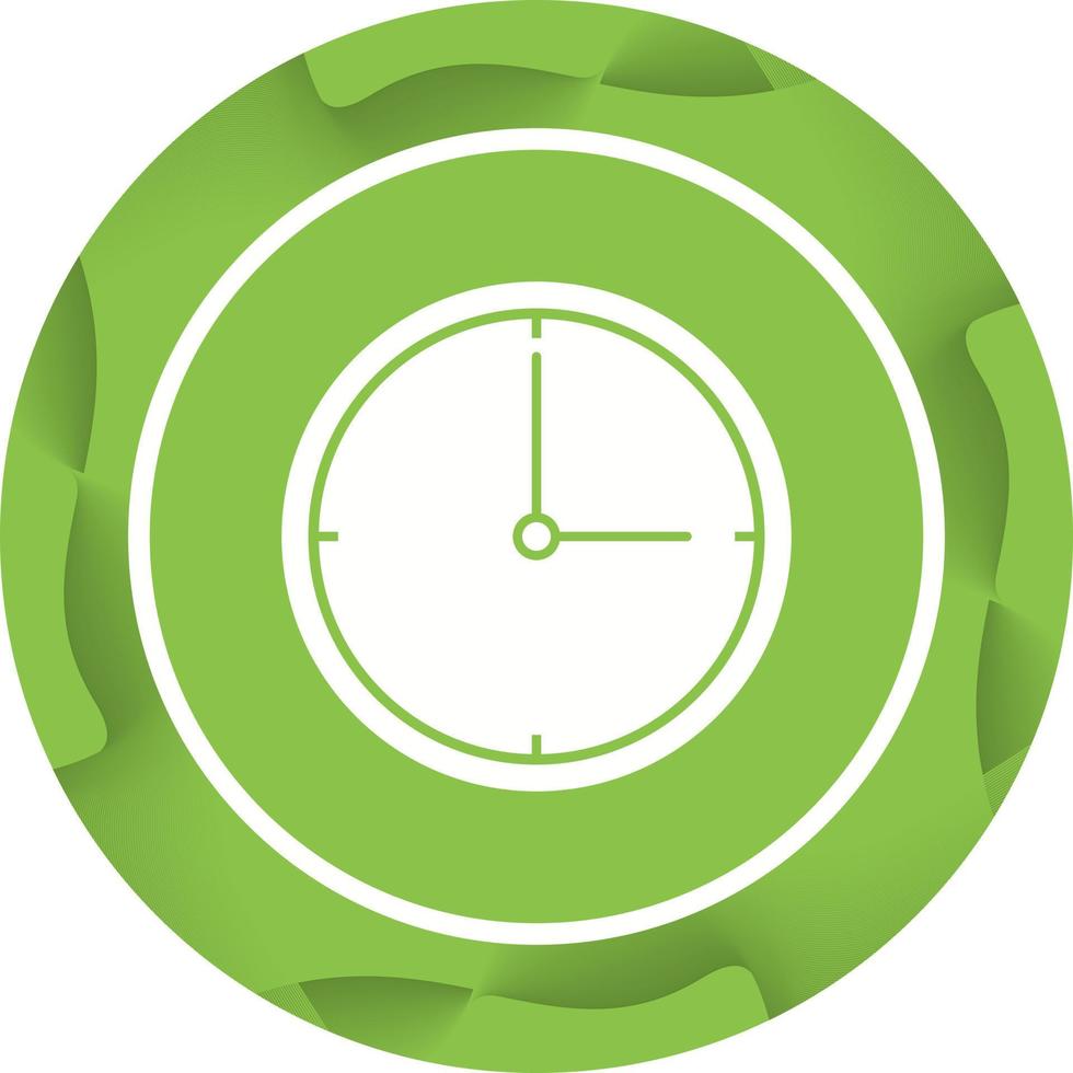 Beautiful Clock Vector Glyph icon