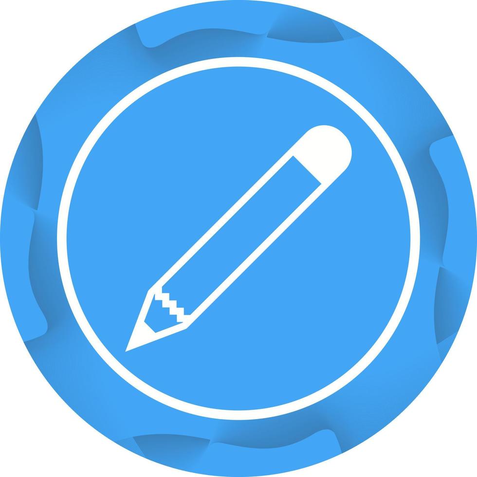 Beautiful Pencil Vector Glyph icon