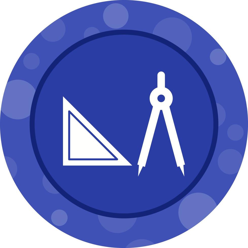 Beautiful Geometry Tools Glyph Vector Icon