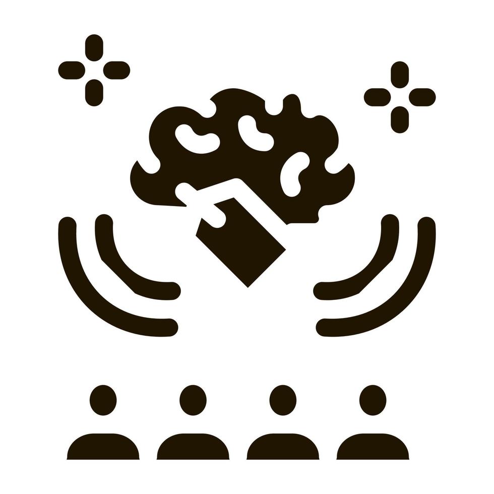 price people brainstorm icon Vector Glyph Illustration