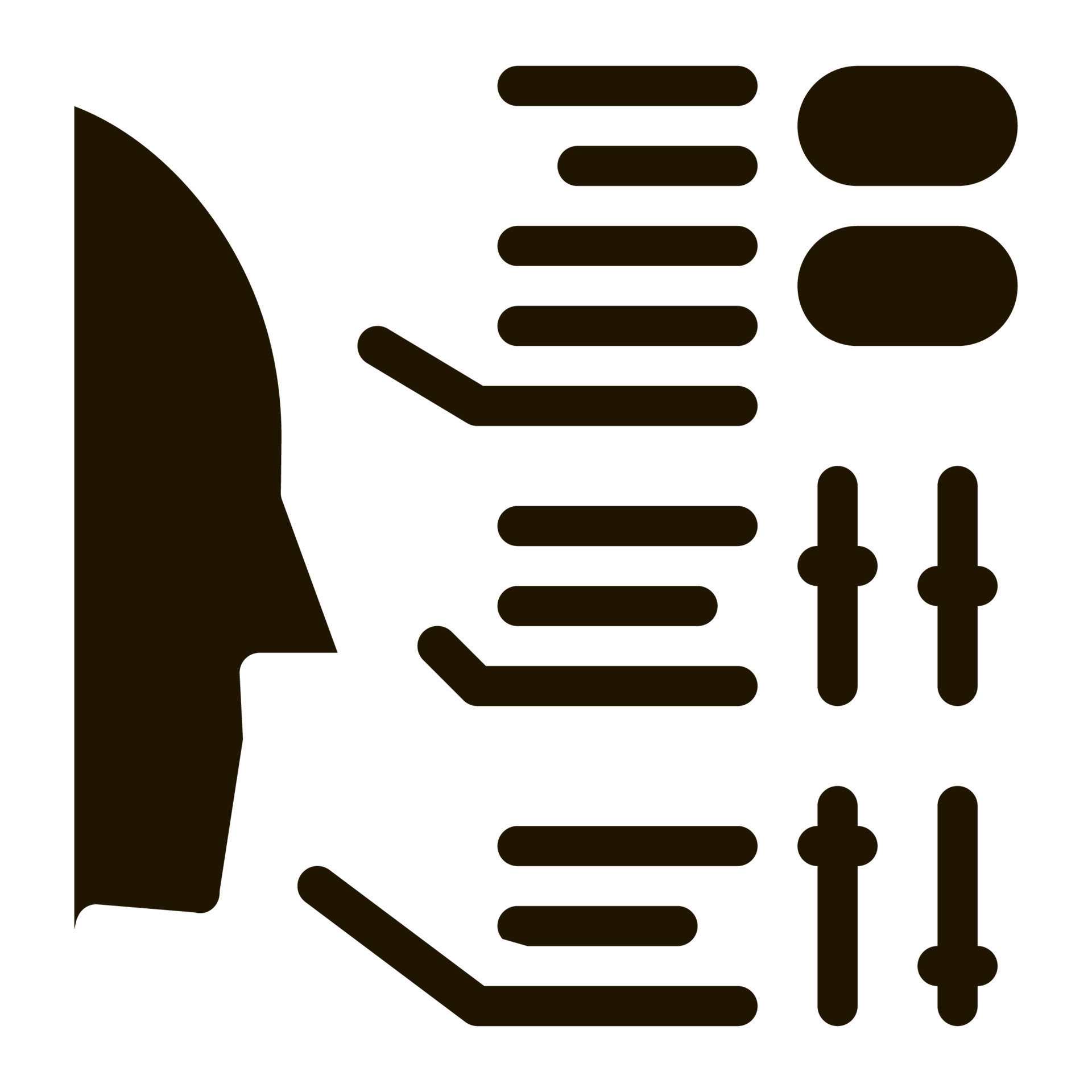 human characteristics icon Vector Glyph Illustration 17498648 Vector
