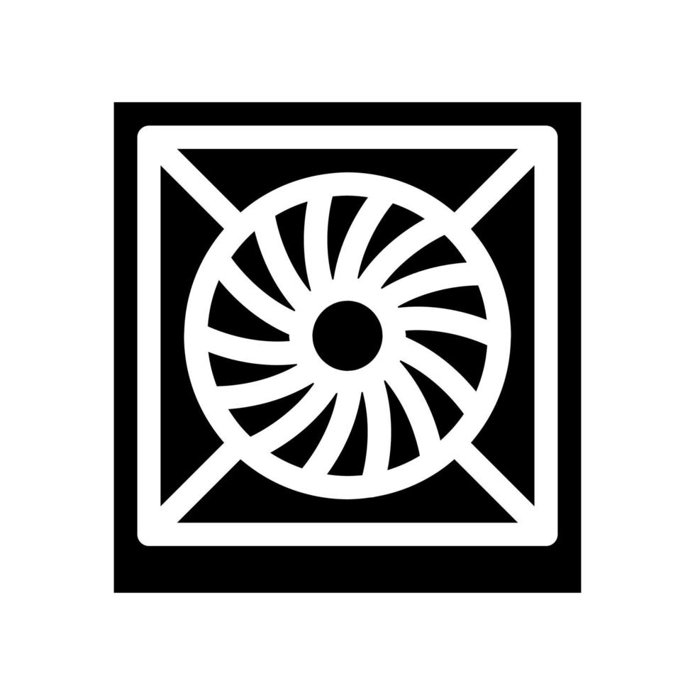 system fan computer component icon vector glyph illustration