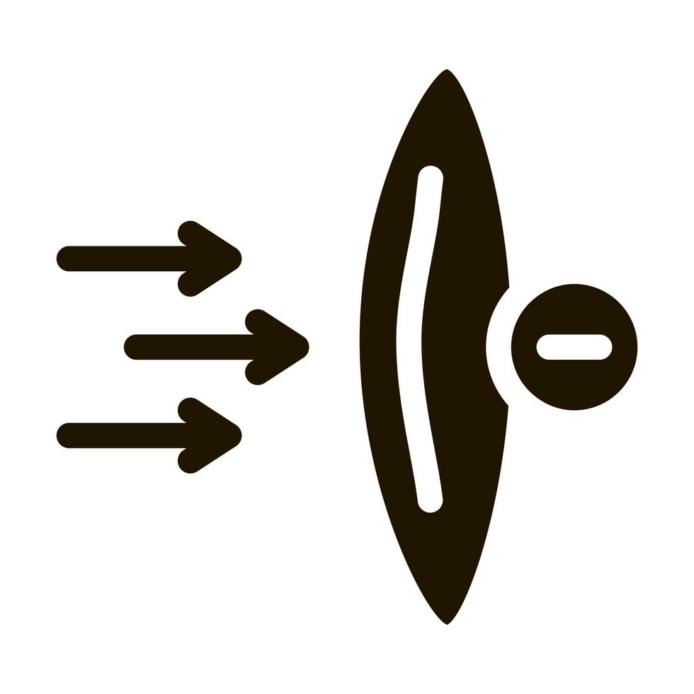 worsening lens wear icon Vector Glyph Illustration