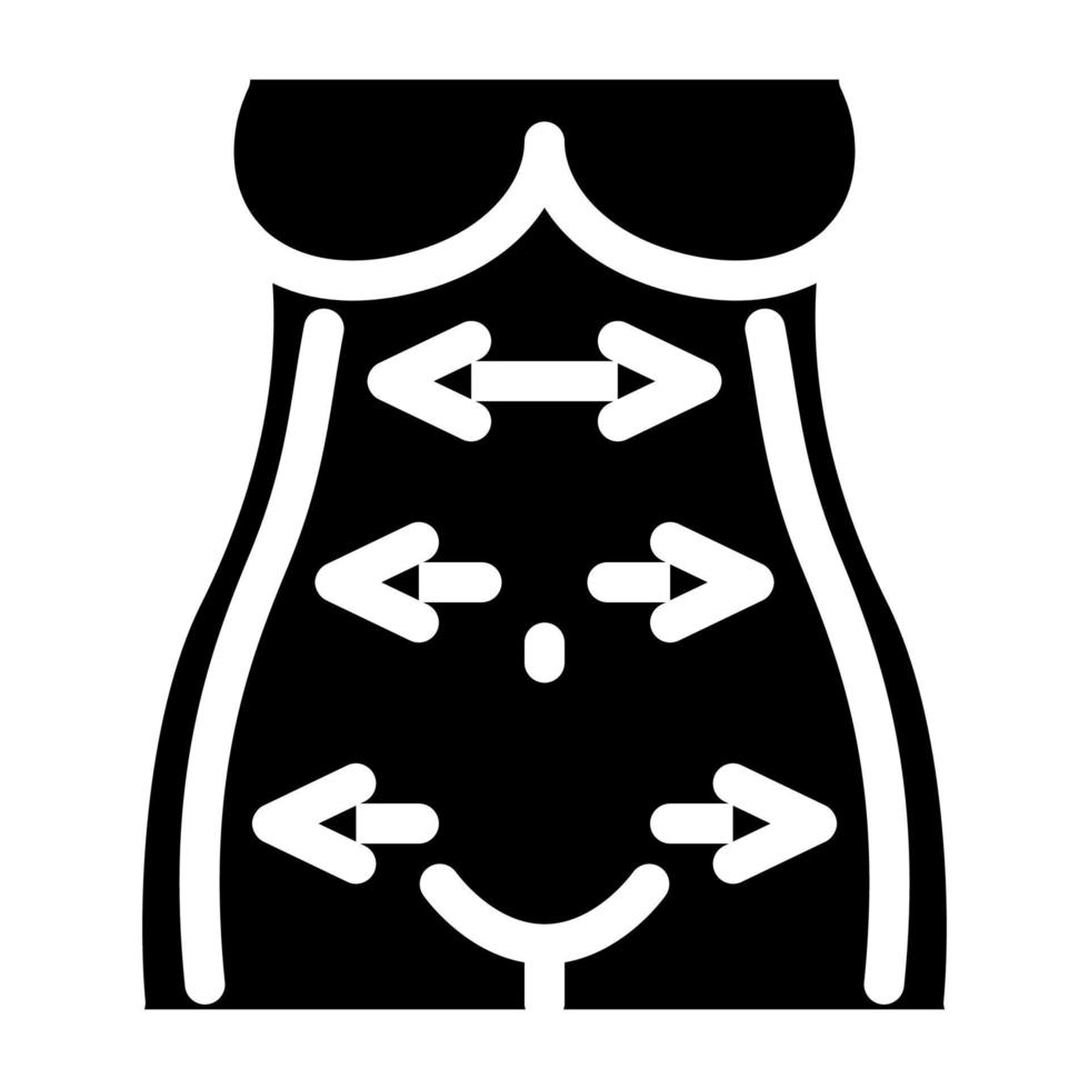 body lifting icon Vector Glyph Illustration