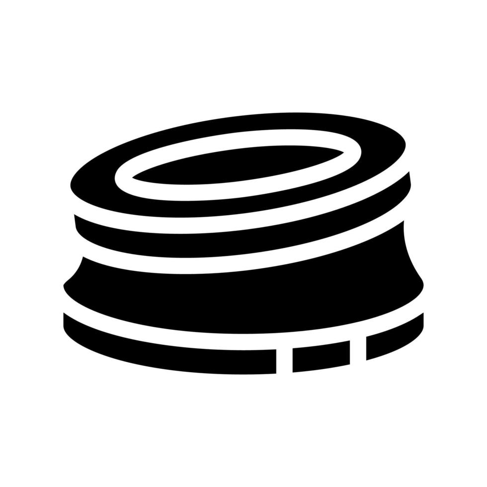 bump stop karting track icon vector glyph illustration