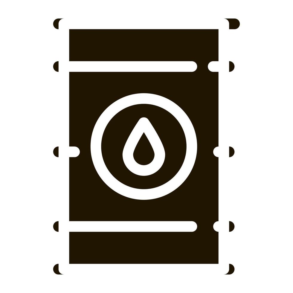 tightly closed gas barrel icon vector illustration