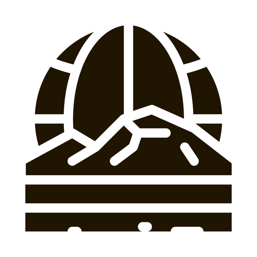 geomorphology science icon vector illustration