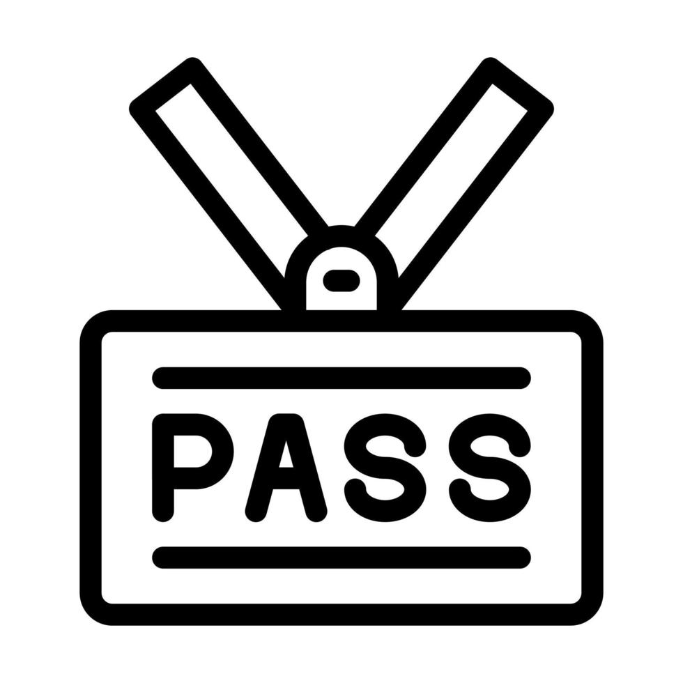 Pass Icon Design vector