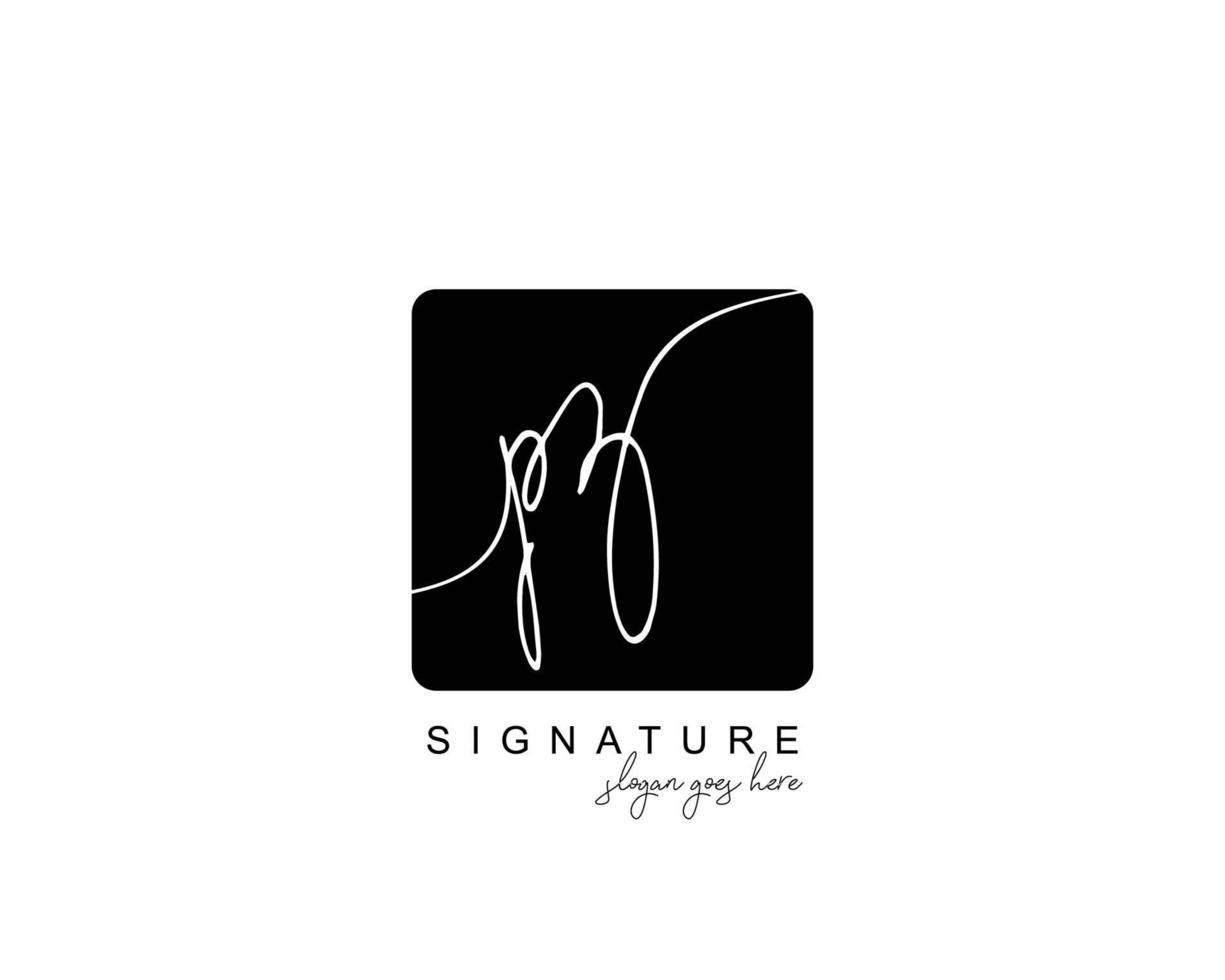 Initial PZ beauty monogram and elegant logo design, handwriting logo of initial signature, wedding, fashion, floral and botanical with creative template. vector