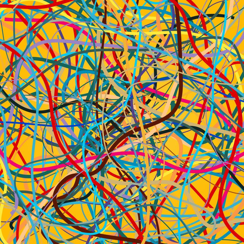 Vector background with moving colorful lines. Bright background of curves lines with a lot of colors.