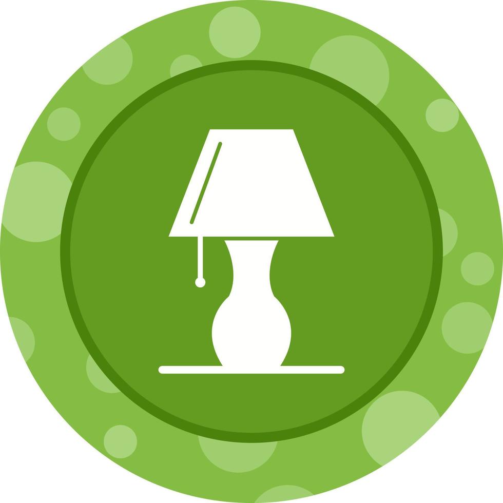 Beautiful Table Lamp Glyph Vector Icon