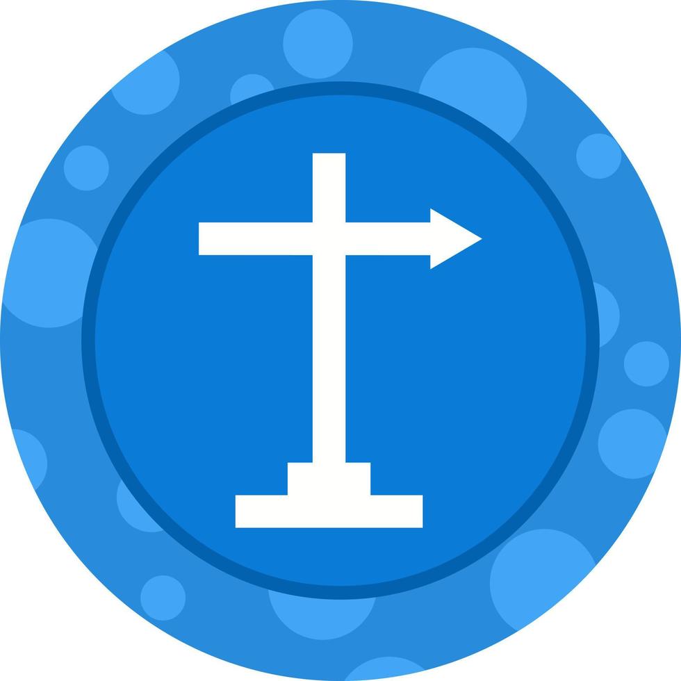 Beautiful Directions Glyph Vector Icon