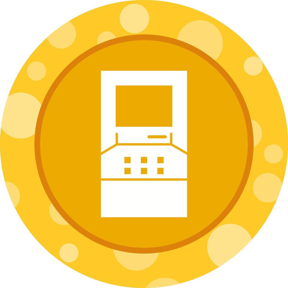 Beautiful ATM Machine Glyph Vector Icon