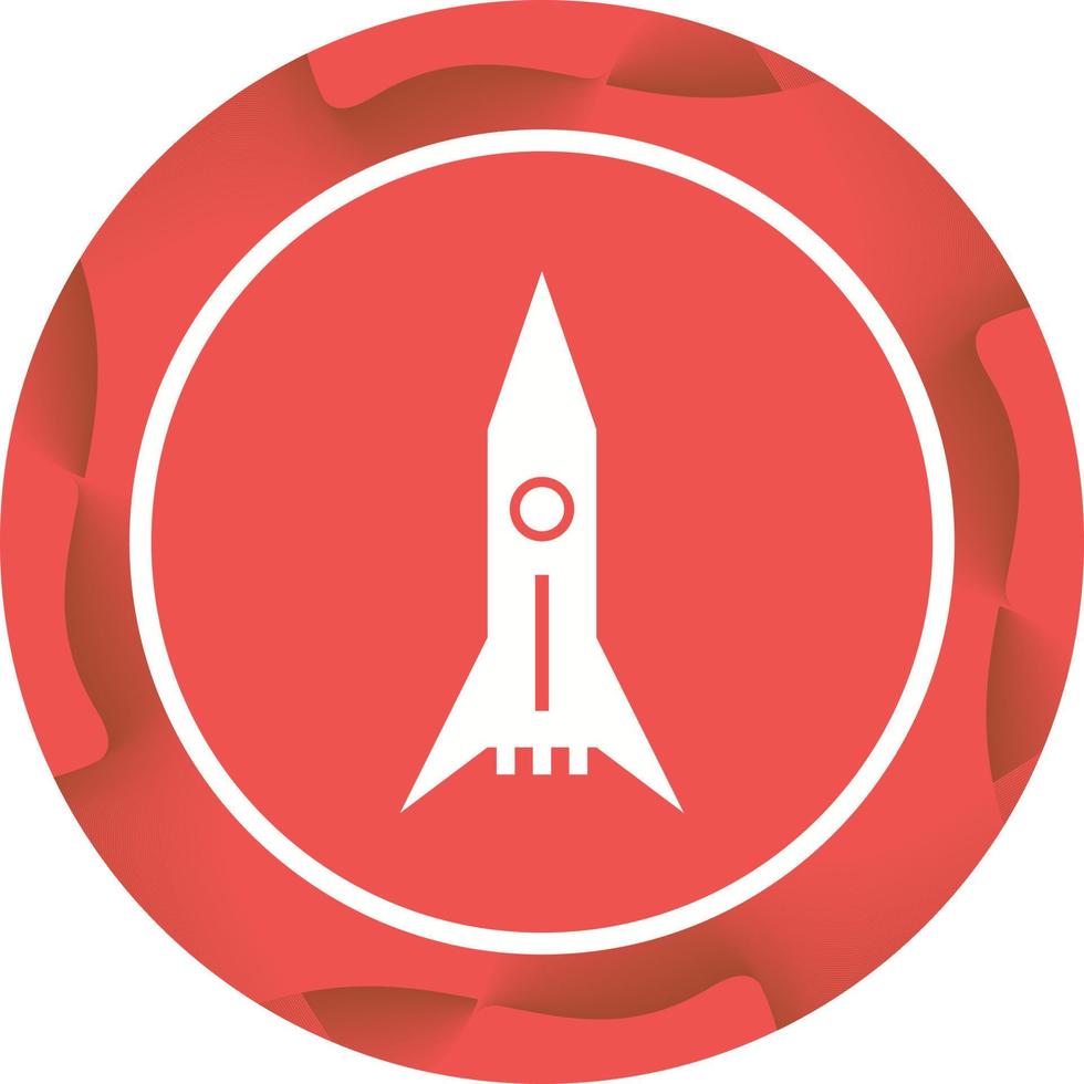 Unique Space Shuttle Vector Glyph Icon