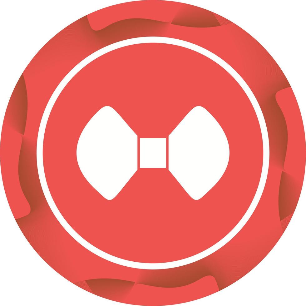 Unique Bow Tie Vector Glyph Icon