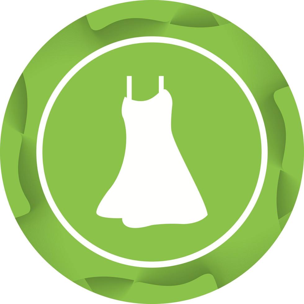 Unique Night Dress Vector Glyph Icon