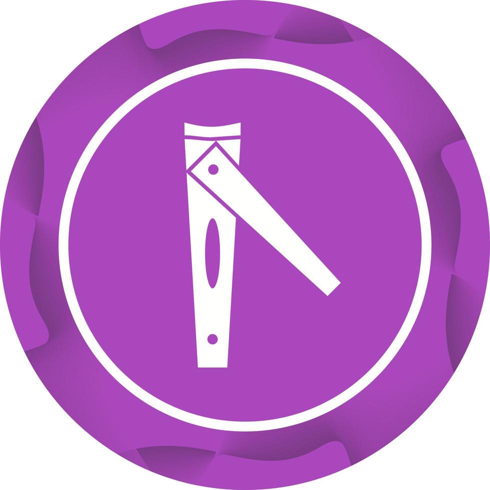 Unique Nail Cutter Vector Glyph Icon