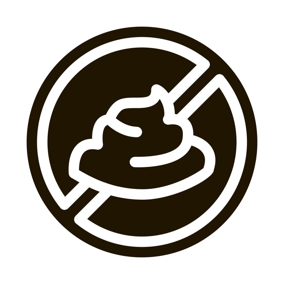 mayonnaise ban icon Vector Glyph Illustration
