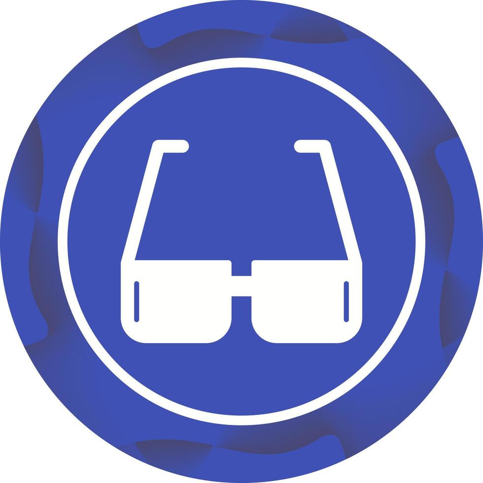 Unique Sunglasses Vector Glyph Icon