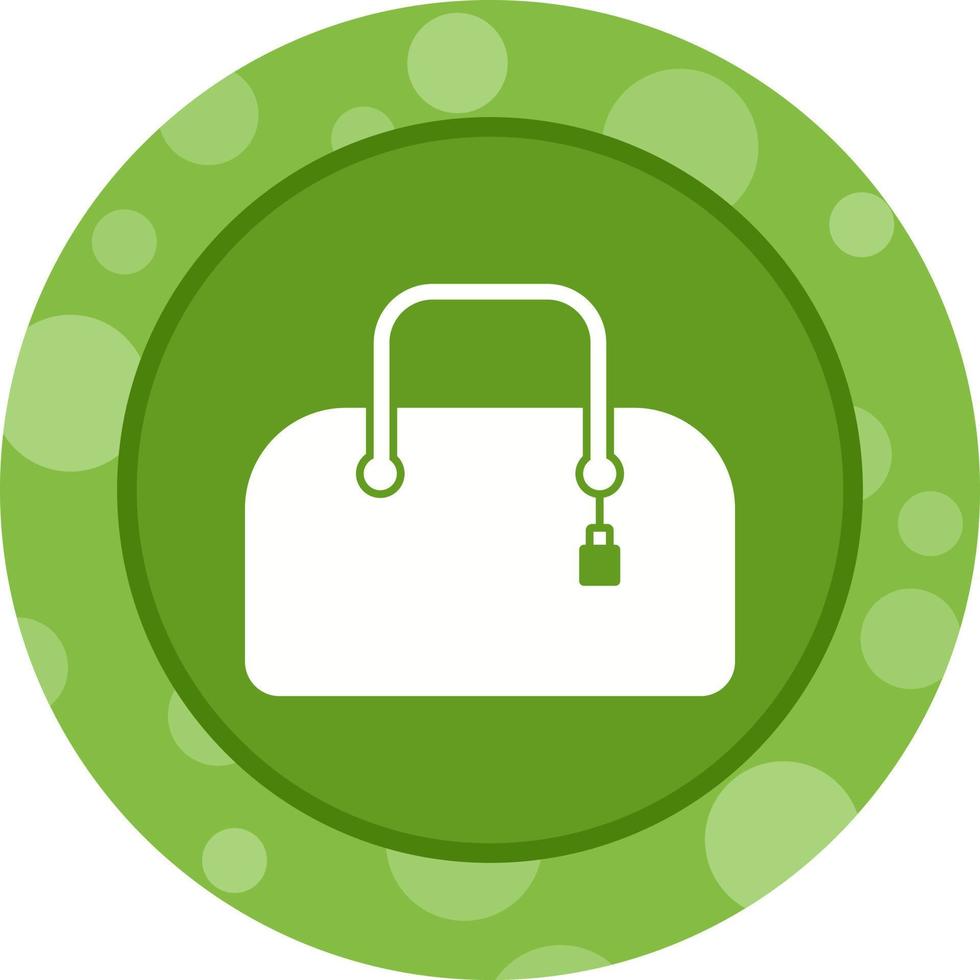 Unique Purse Vector Glyph Icon