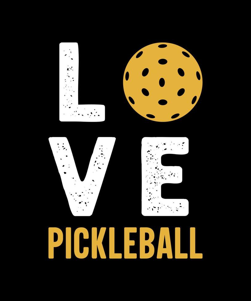 Peace Love pickle ball tshirt design vector