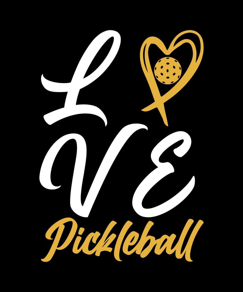 Peace Love pickle ball tshirt design vector