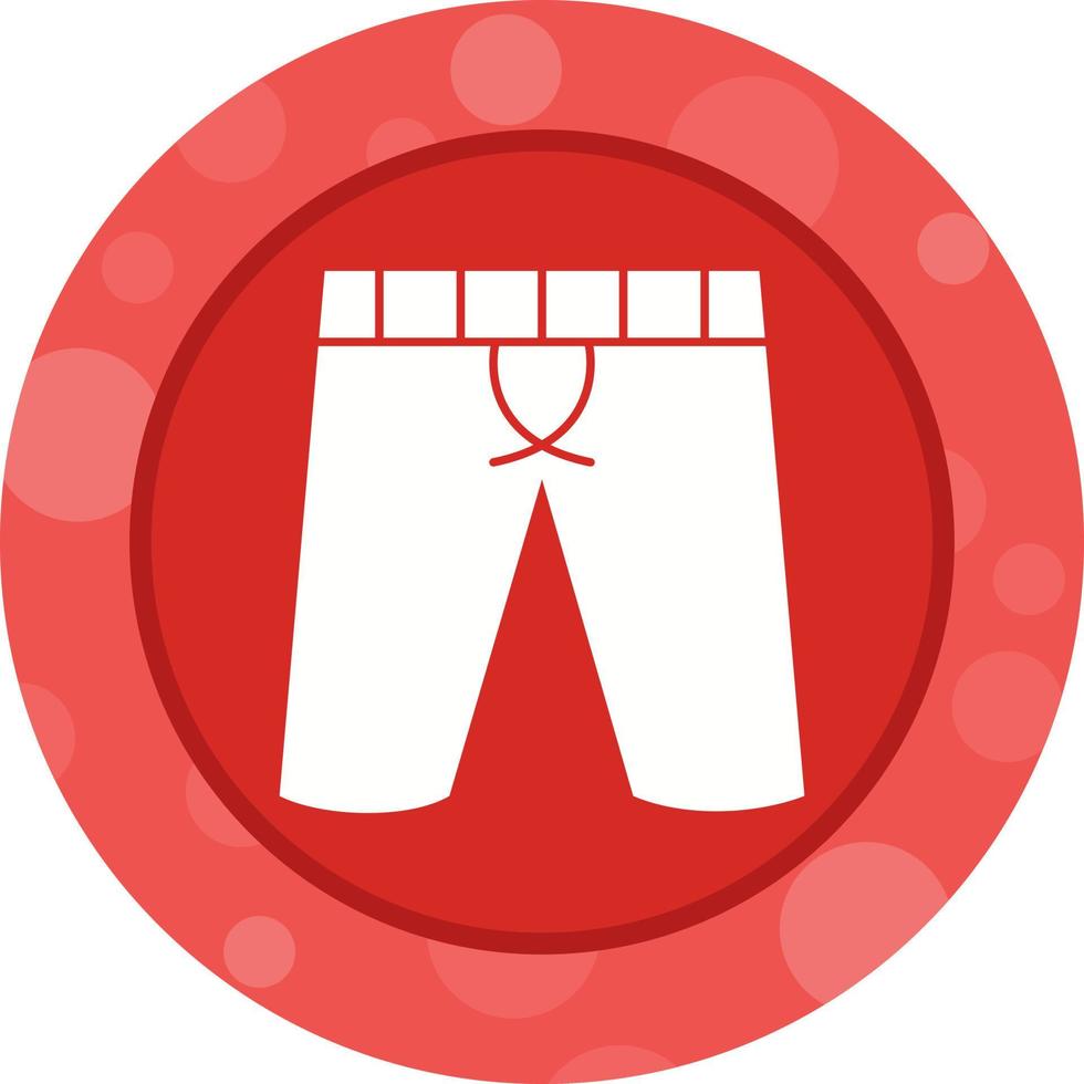 Unique Shorts Vector Glyph Icon