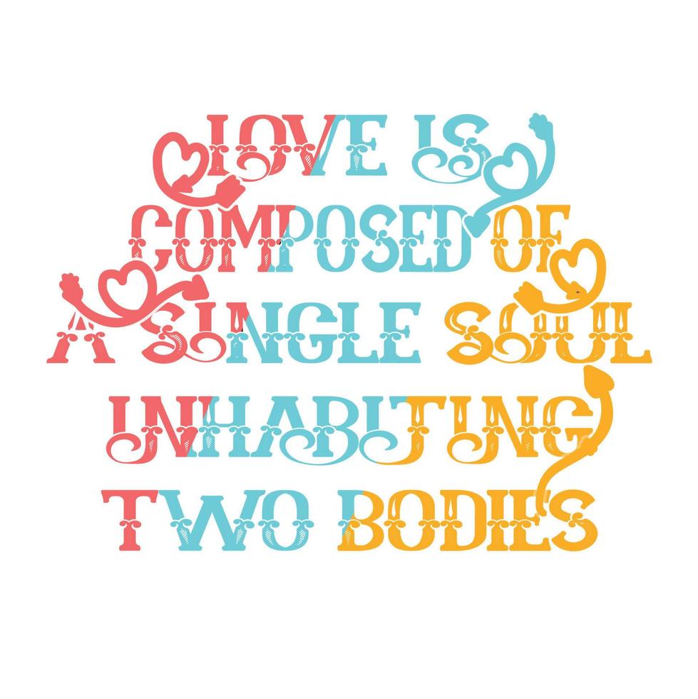 Love is composed t-shirt vector