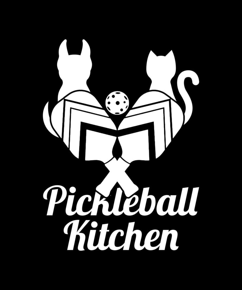 el hombre de verdad se queda fuera del diseño de la camiseta pickleball de la cocina vector