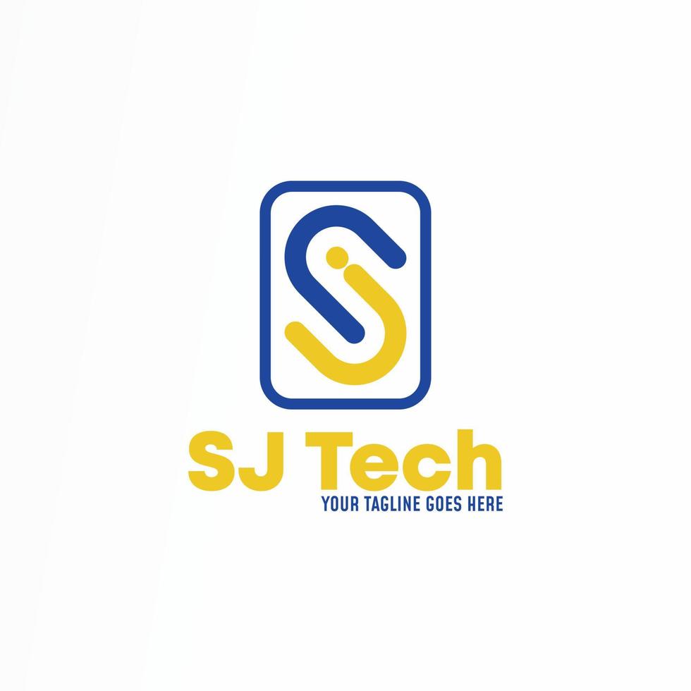 simple letter or word SJ or JS in flip design image graphic icon logo design abstract concept vector stock. can be used as a corporate identity relating to technology and initial