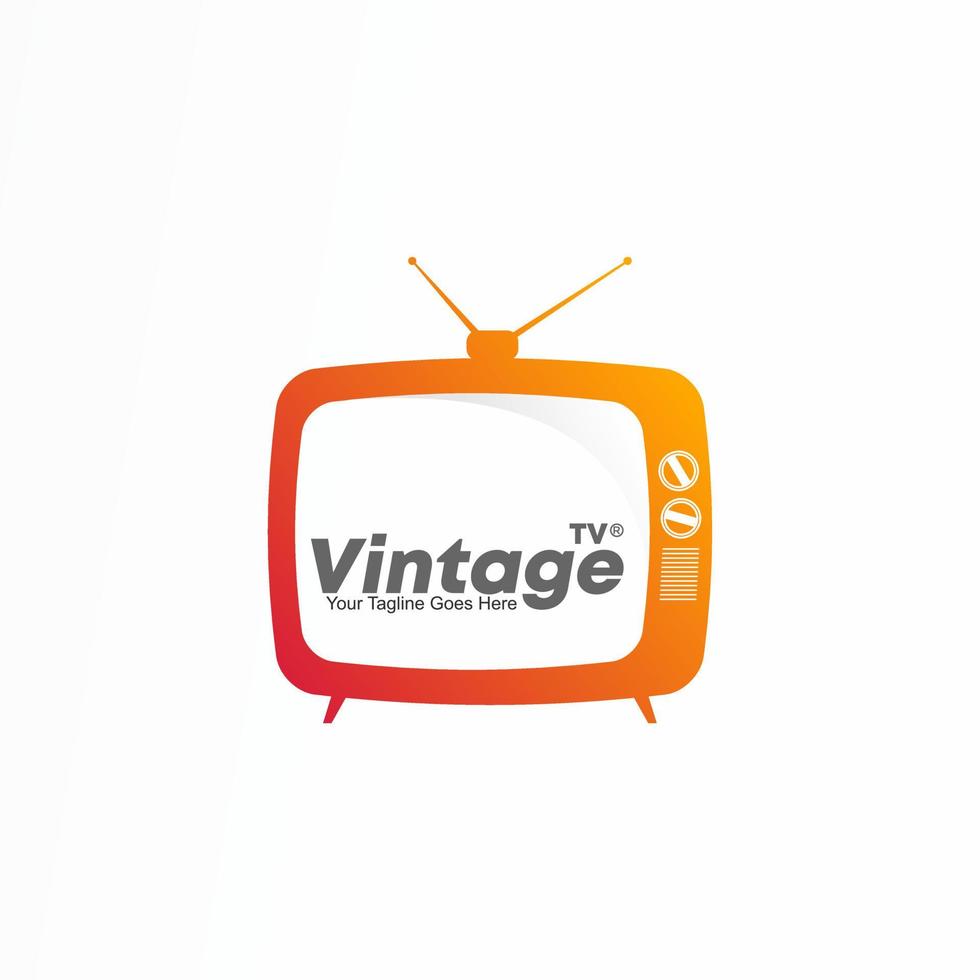 Simple unique classic television icon image graphic icon logo design abstract concept vector stock. Can be used as a symbol of the spectacle or film