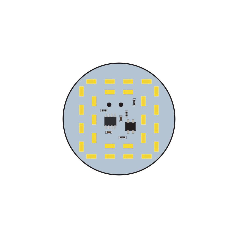 PCB Printed Circuit Board design logo vector template