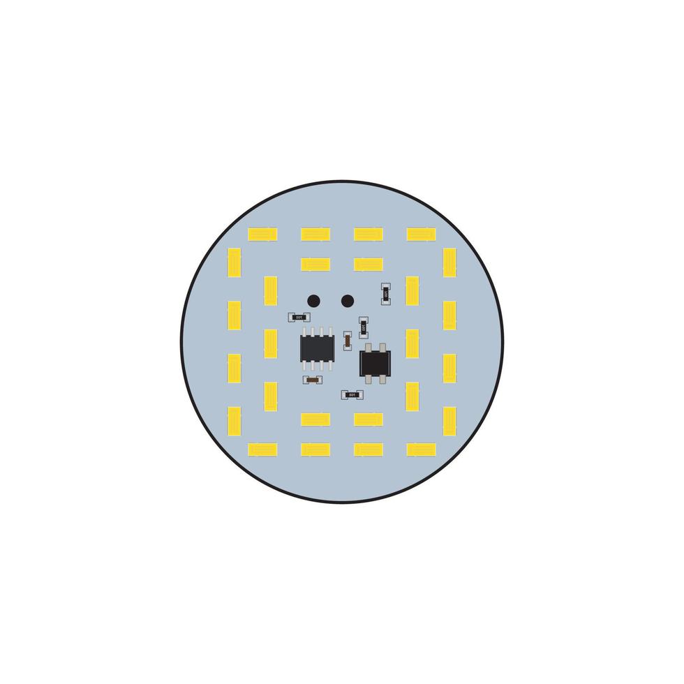 plantilla de vector de logotipo de diseño de placa de circuito impreso pcb