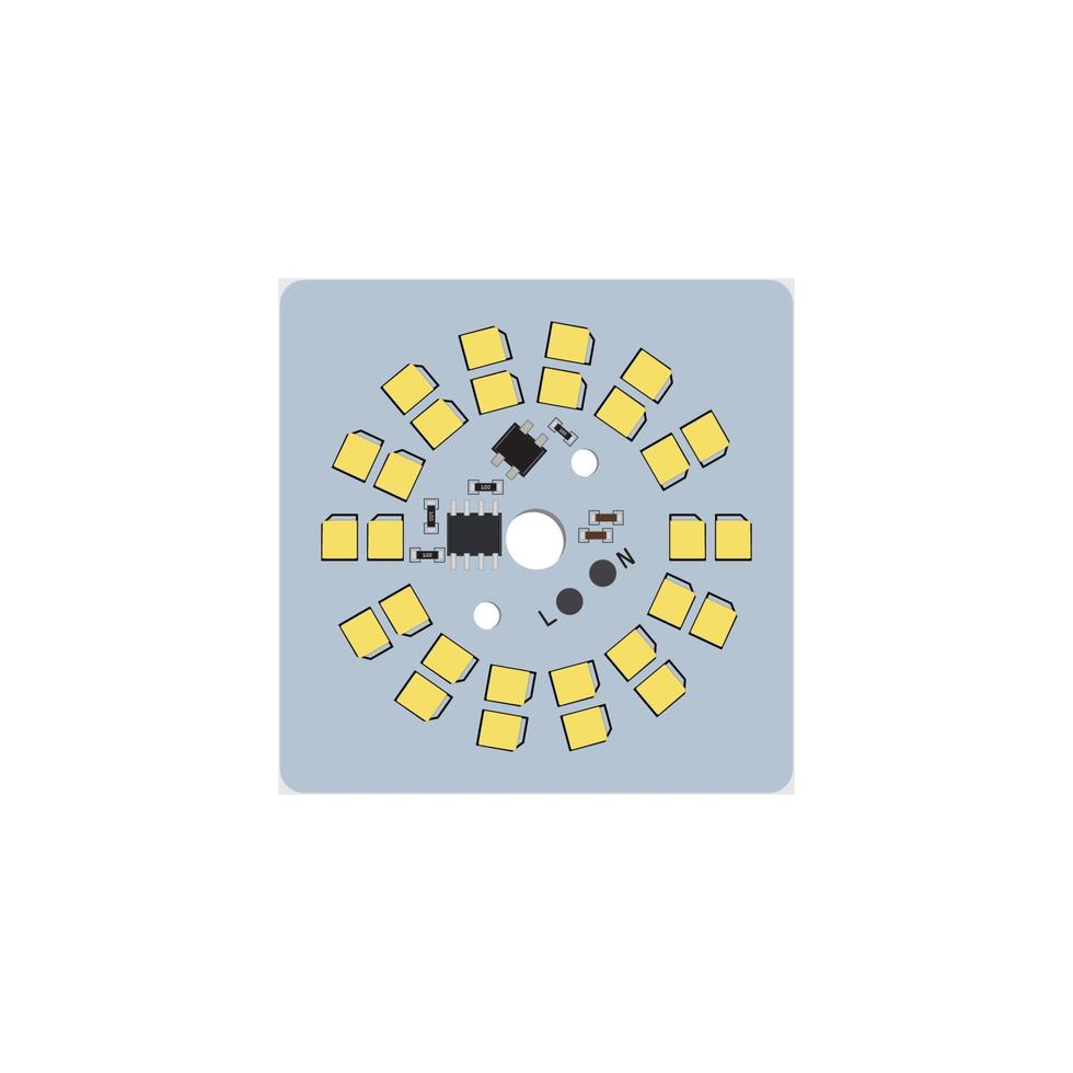 plantilla de vector de logotipo de diseño de placa de circuito impreso pcb